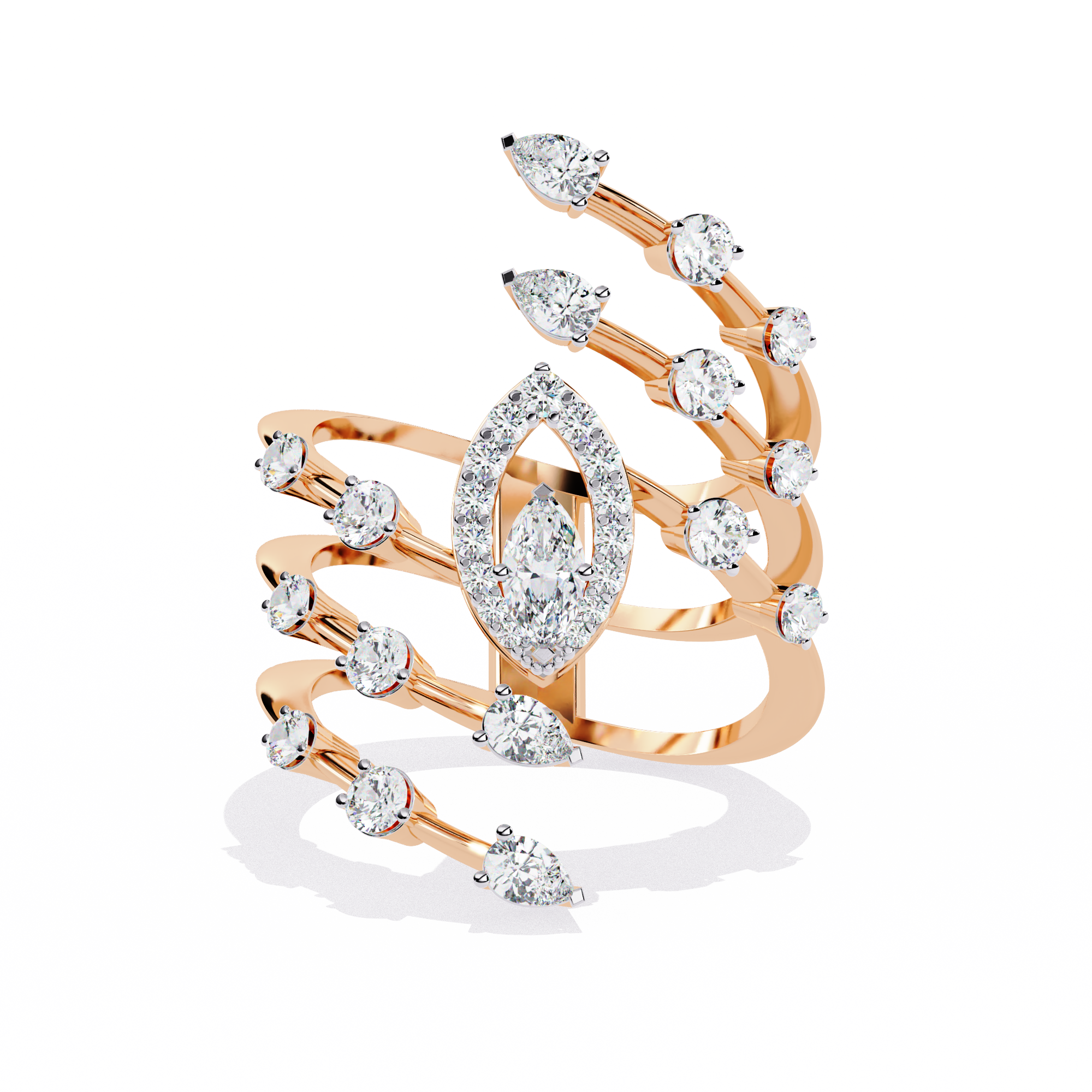 Rose Gold Marquise Ring