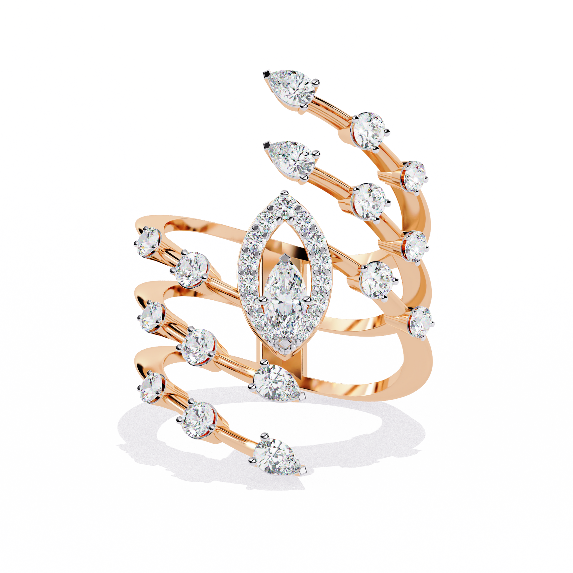 Rose Gold Marquise Ring