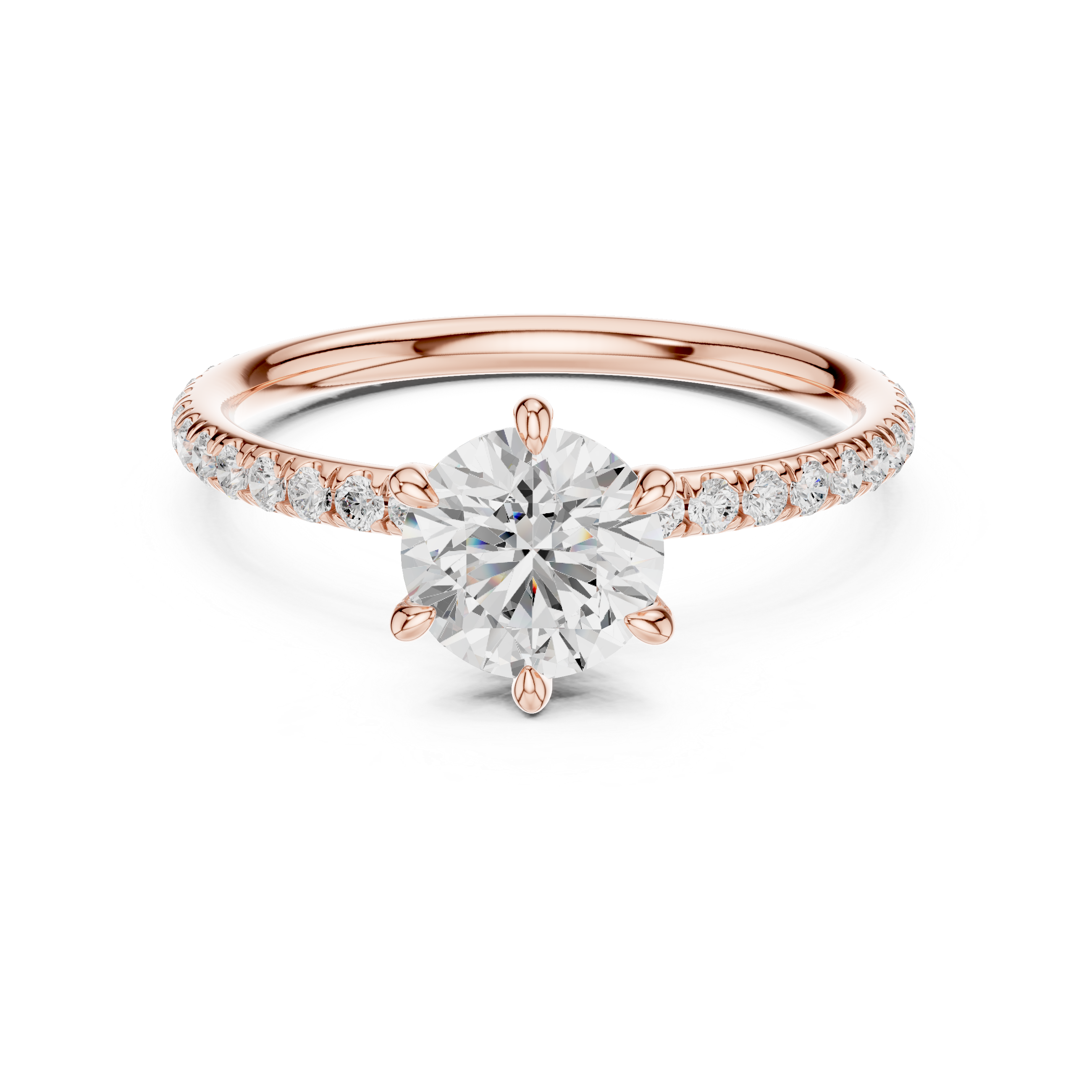 Rose Gold Solitaire Ring
