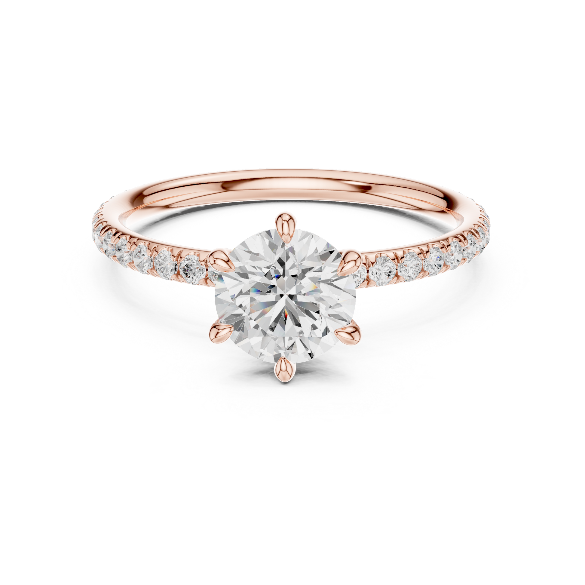 Rose Gold Solitaire Ring