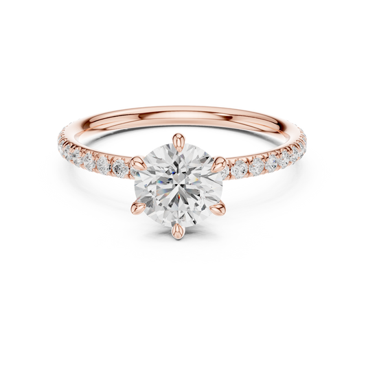 Rose Gold Solitaire Ring