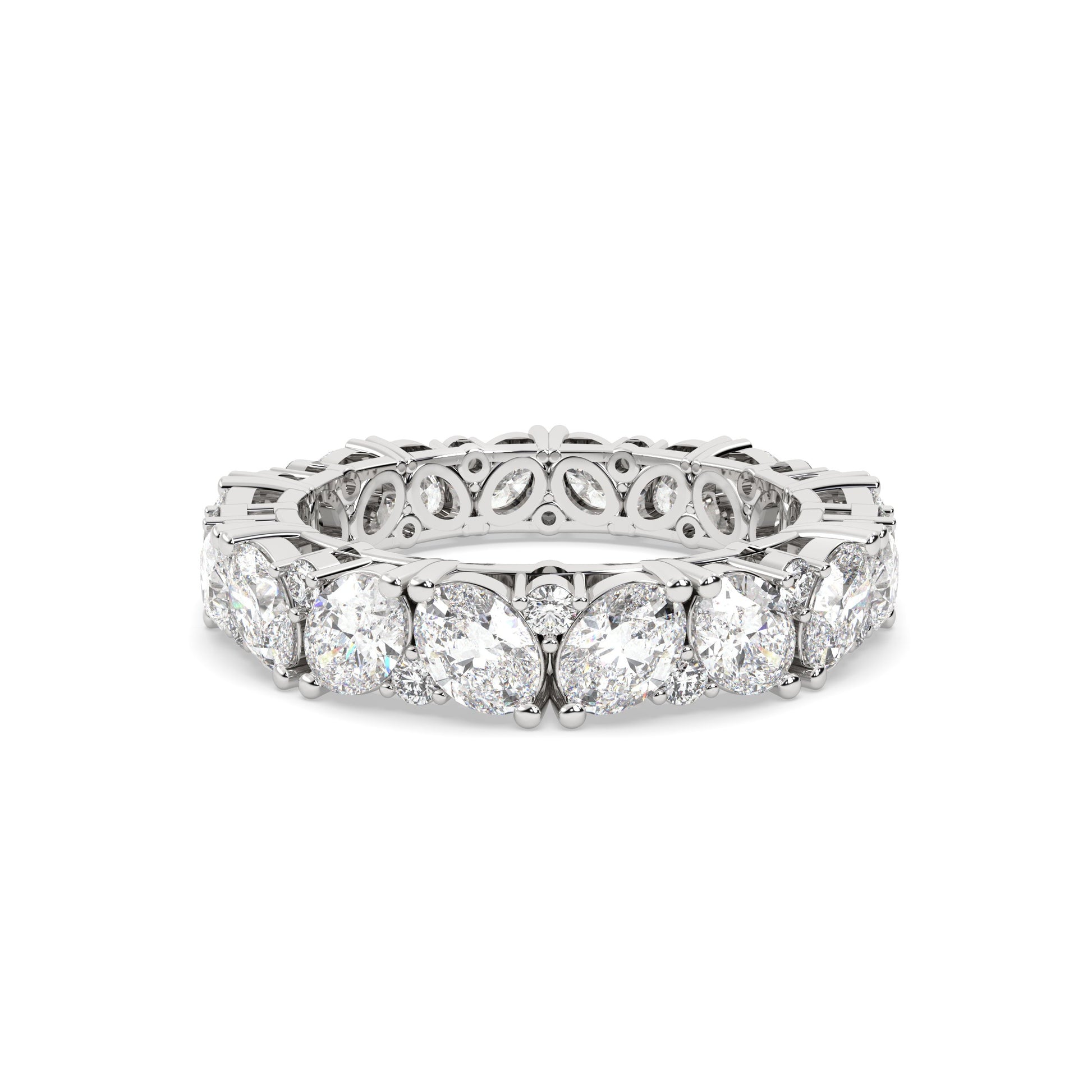 diamond eternity band with lab grown diamonds