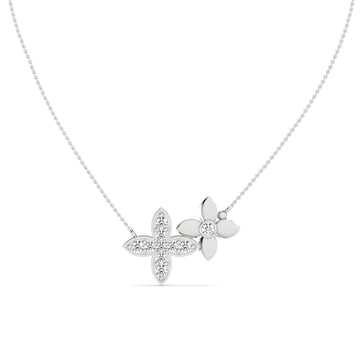 Lab Grown Diamond Necklace – Bloomdot – 925 Silver