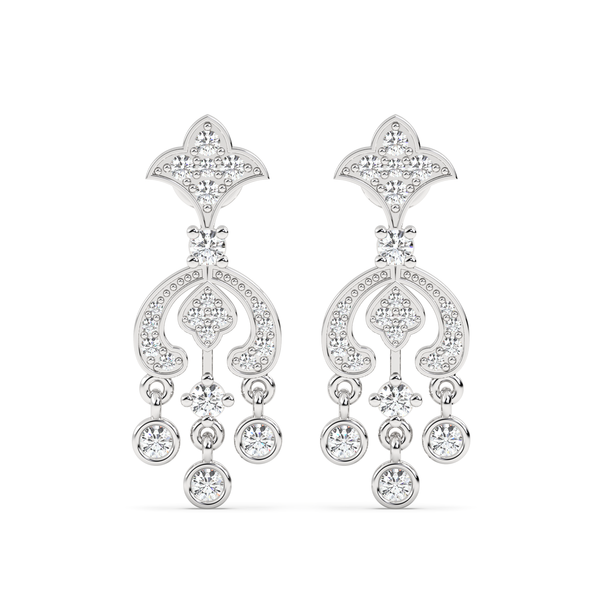 Lab Grown Diamond Earrings – Chand – 925 Silver