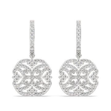 Drop Lab Grown Diamond Earrings – Ornate Quad