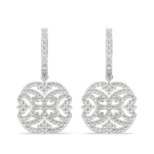 Drop Lab Grown Diamond Earrings – Ornate Quad