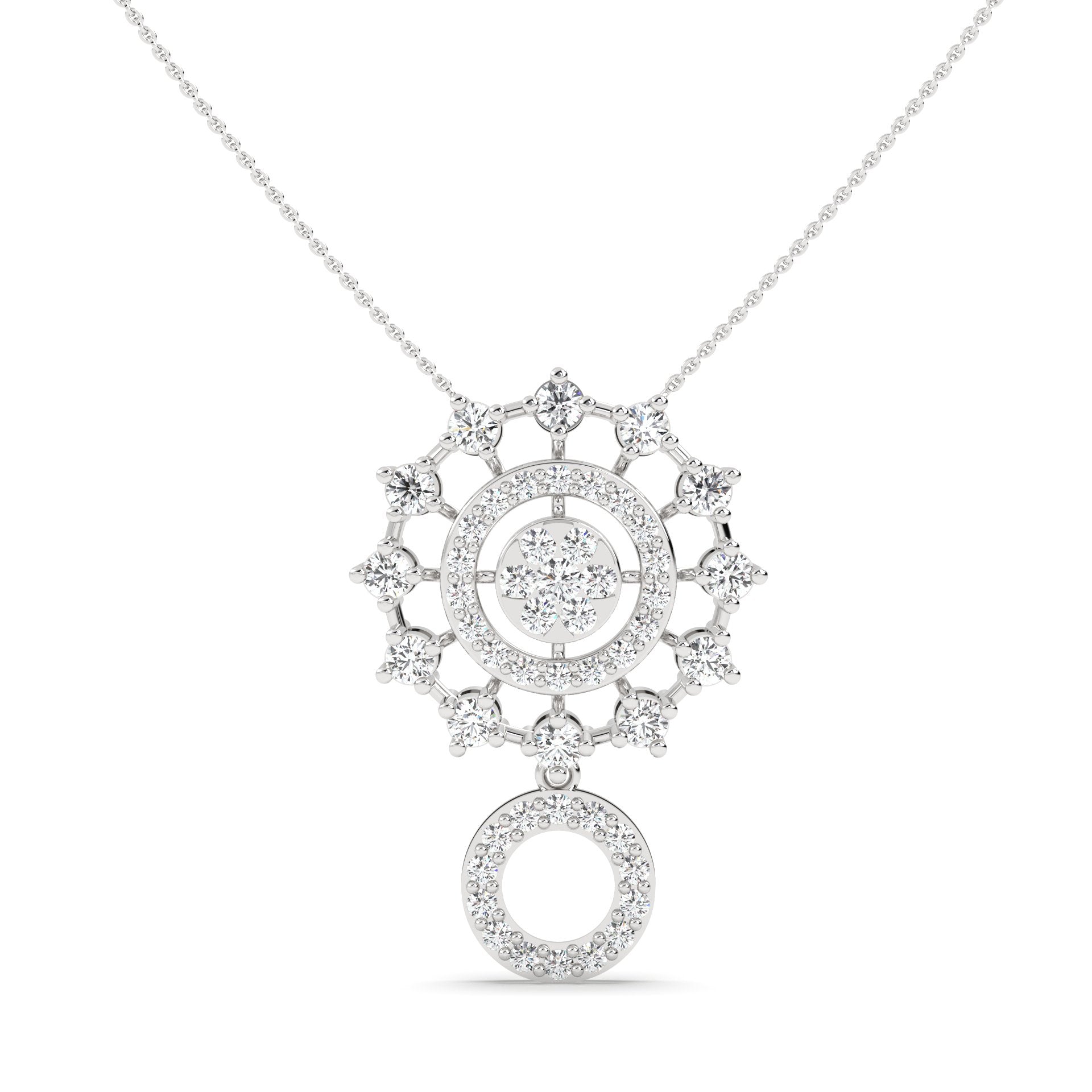 Lab Grown Diamond Necklace – Duo Mini Orb