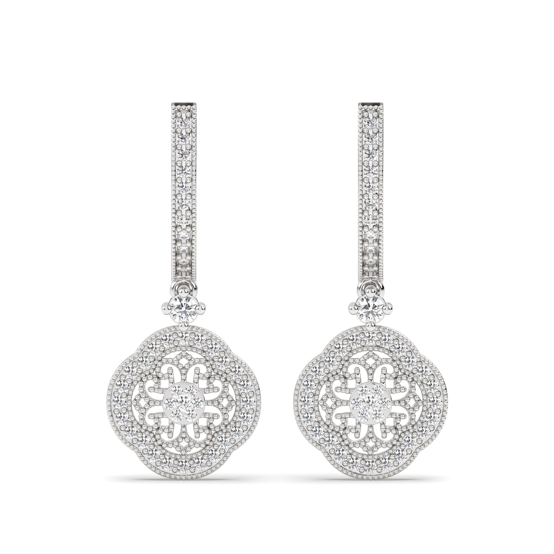 Lab Grown Diamond Earrings – Basic – 925 Silver