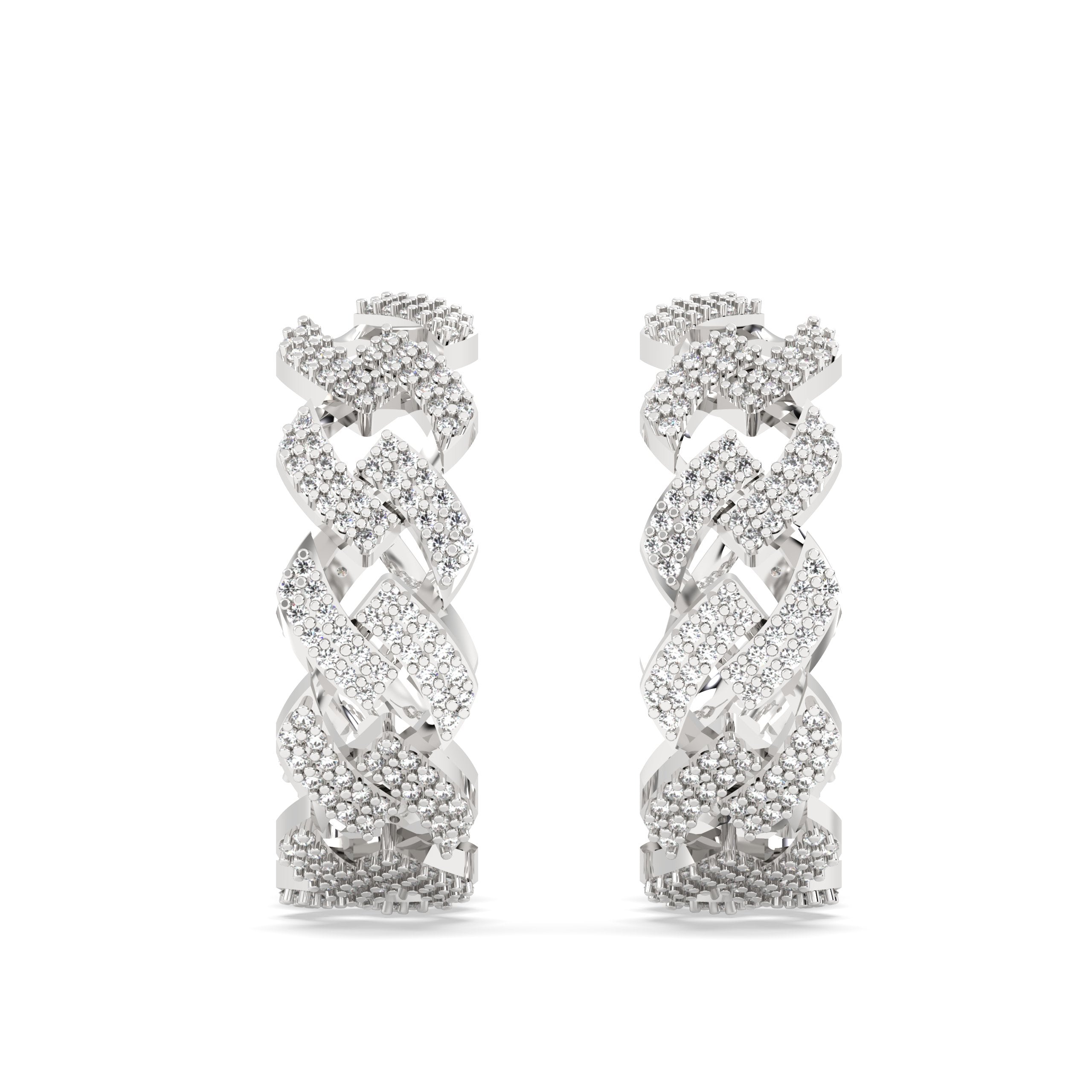 Lockin Chain Hoop Earrings