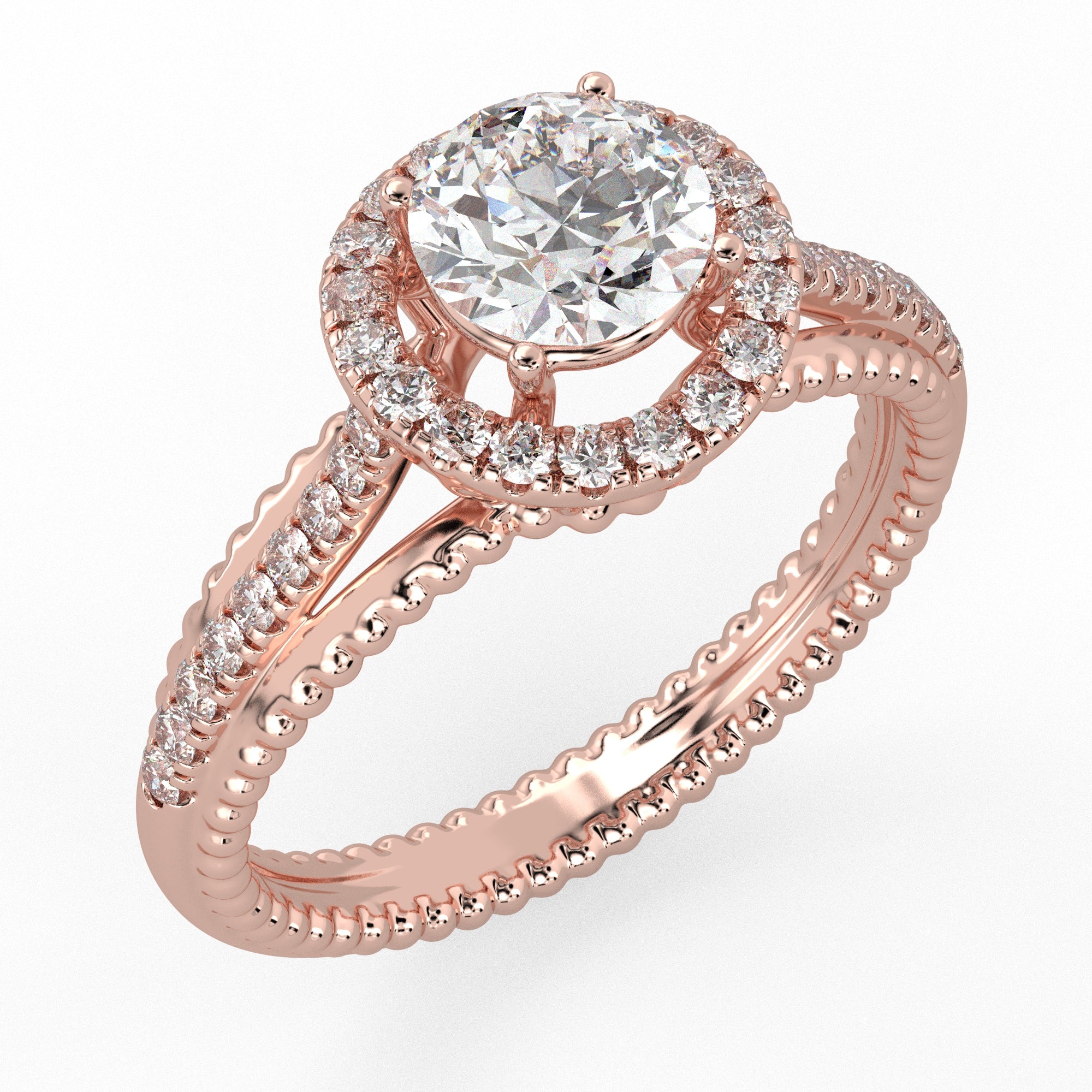 Everlight Halo Ring Rose Gold