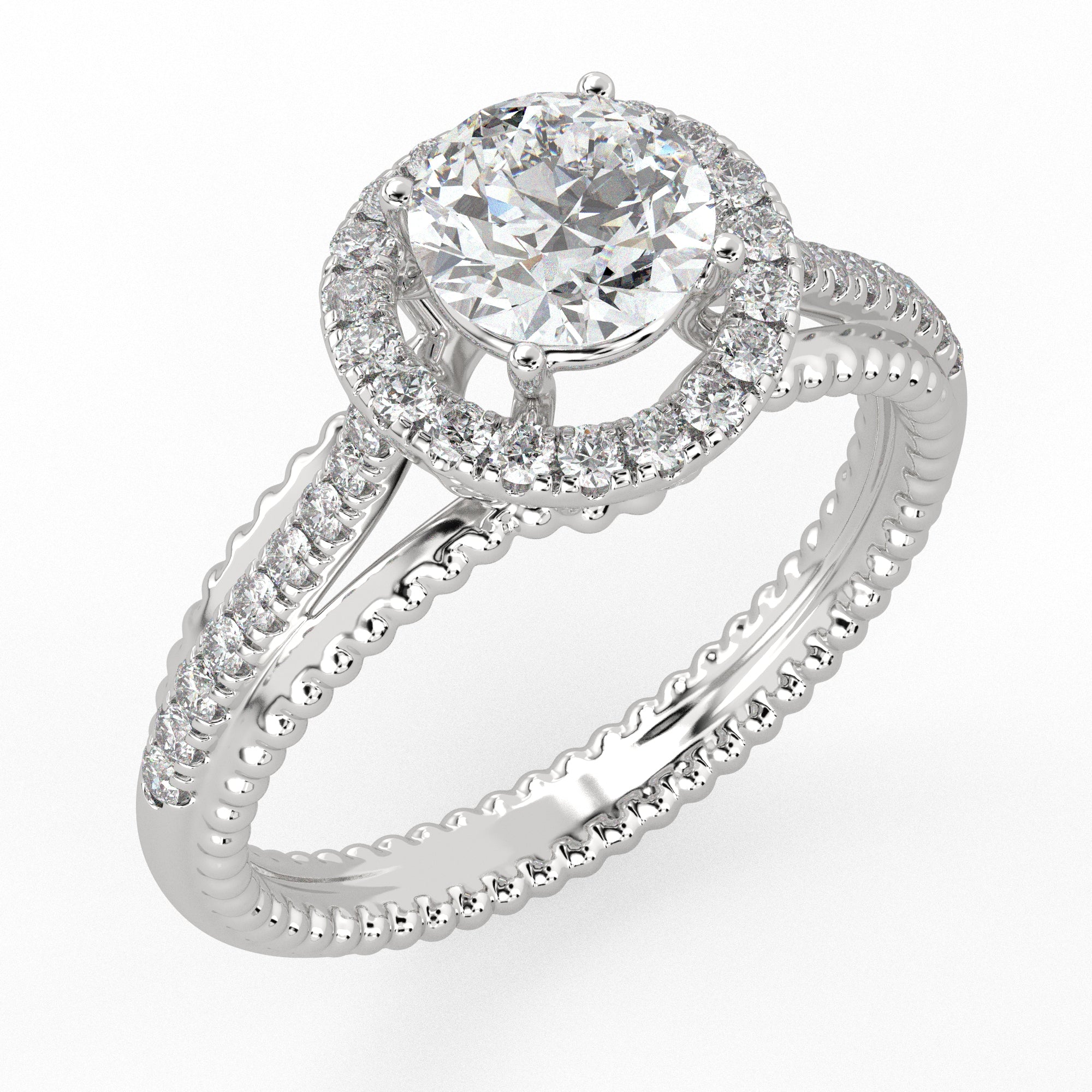 Everlight Halo Ring White Gold