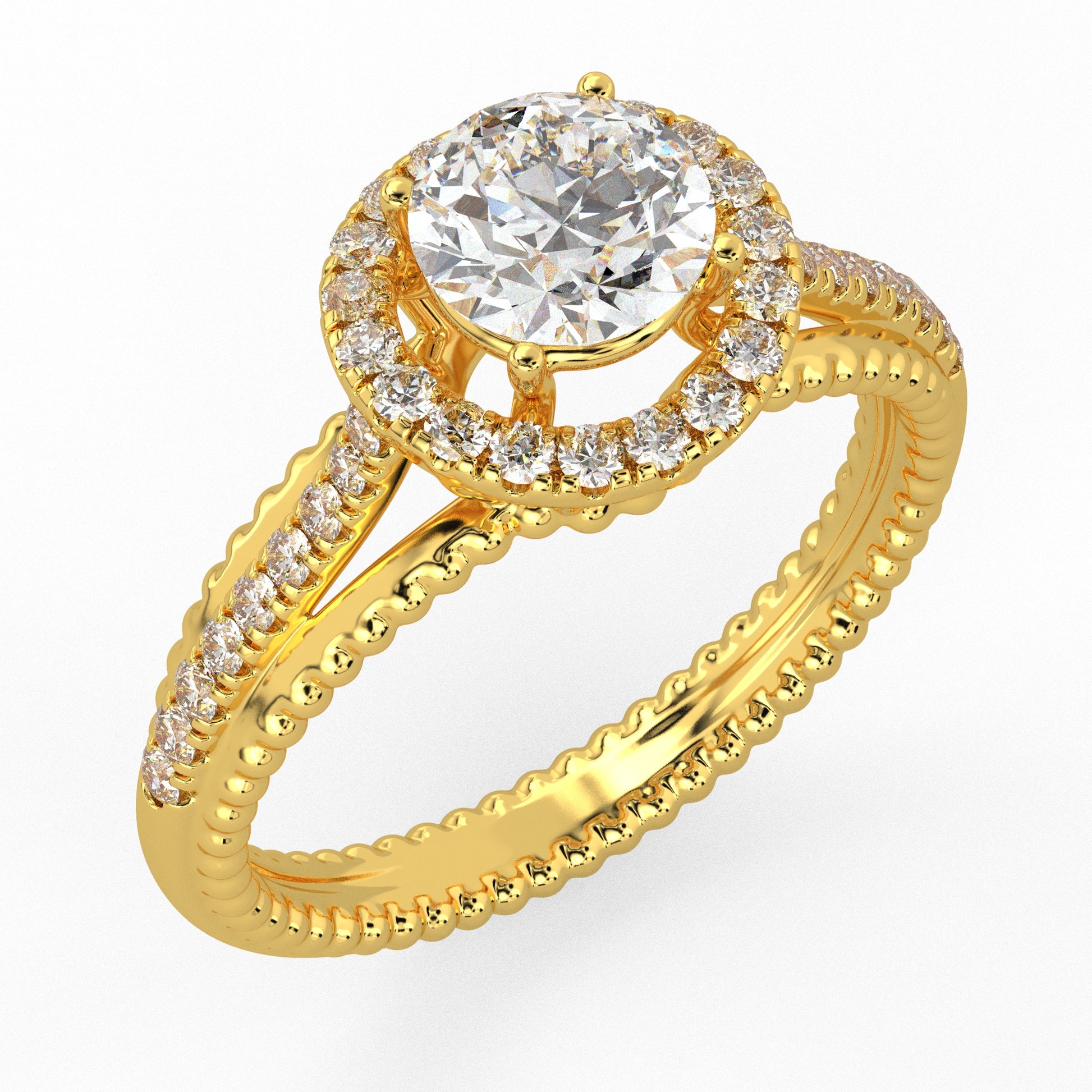 Everlight Halo Ring Yellow Gold