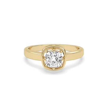 1 Ct Cushion Diamond Ring