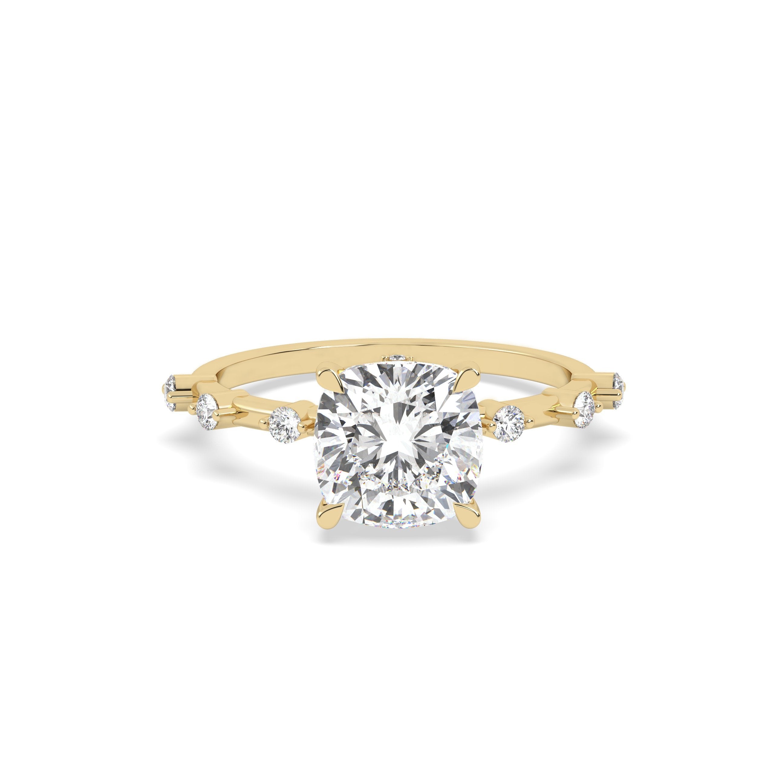 1.8 CT Cushion Solitaire Ring