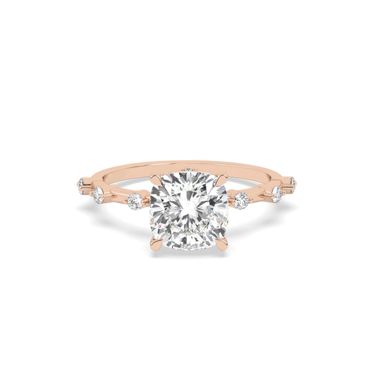 1.8 CT Cushion Solitaire Ring