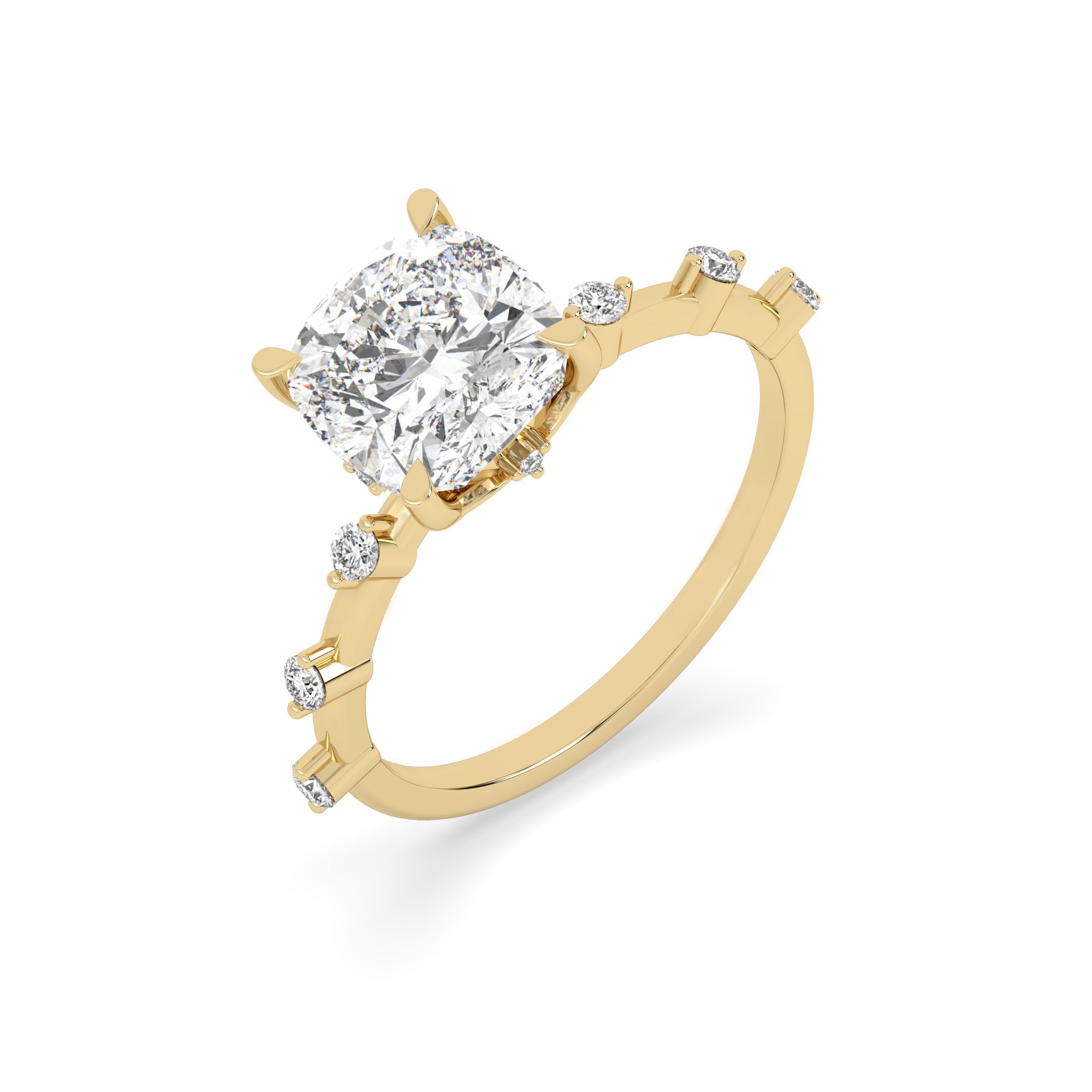 1.8 CT Cushion Solitaire Ring