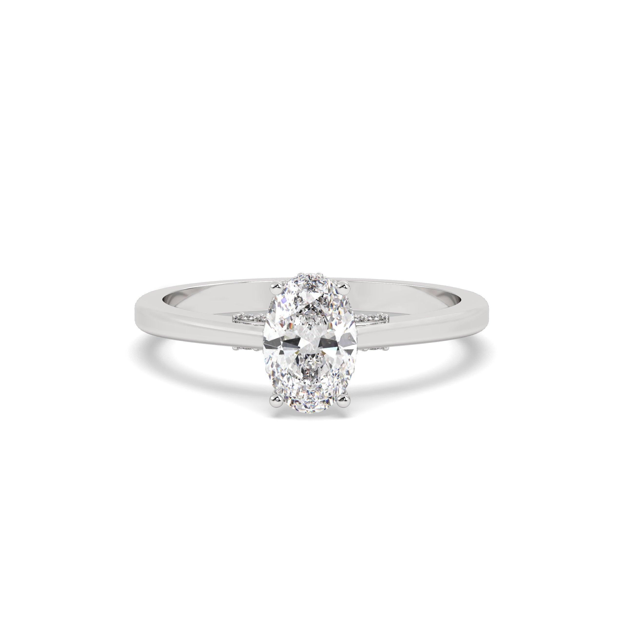 1 CT Oval cut Diamond Ring