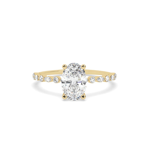 1.25 Ct Oval Solitaire Lab Grown Diamond Ring