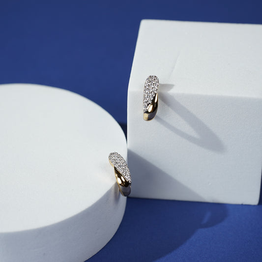 Starlight Gold Hoop Earrings for women