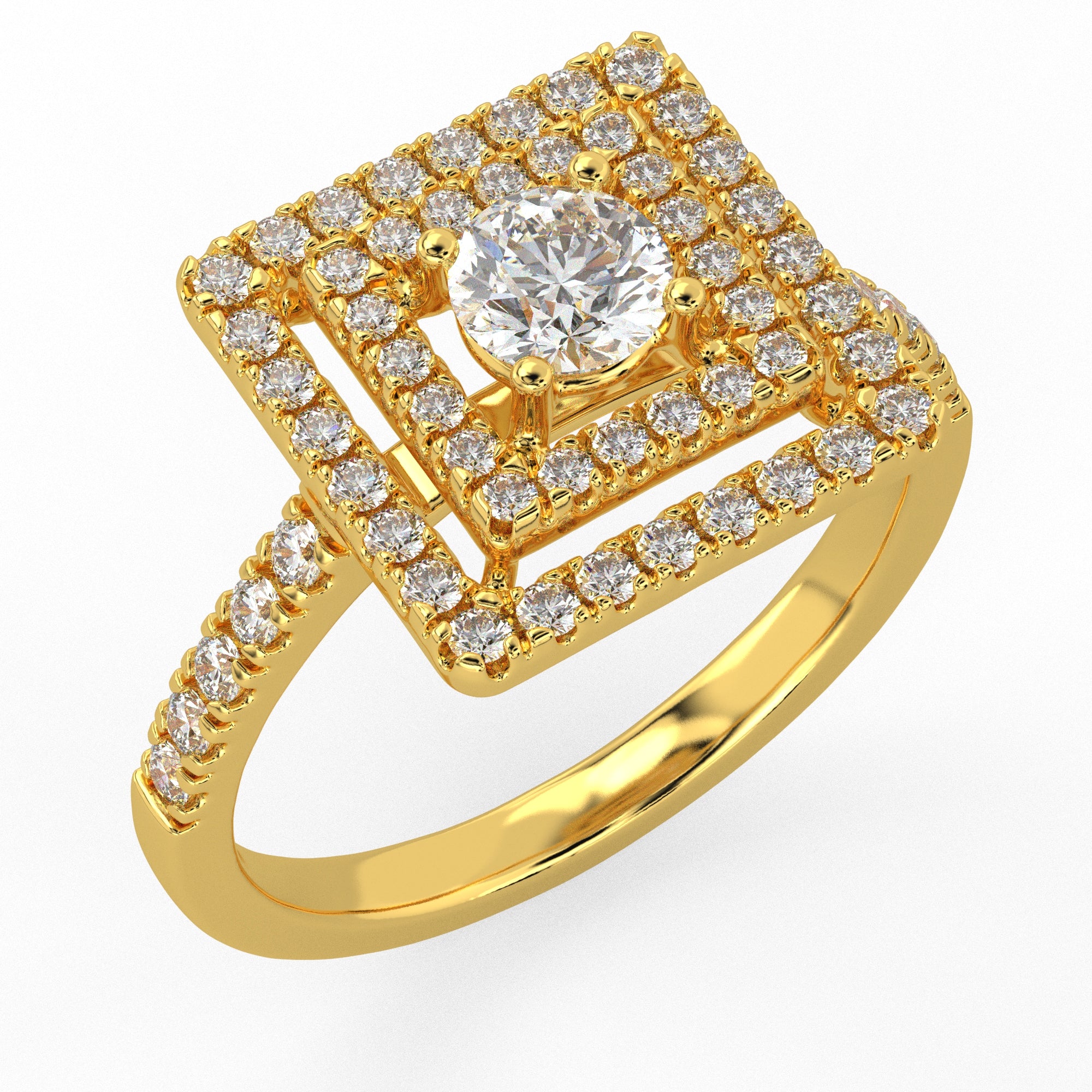Starlight Mosaic Ring Yellow Gold