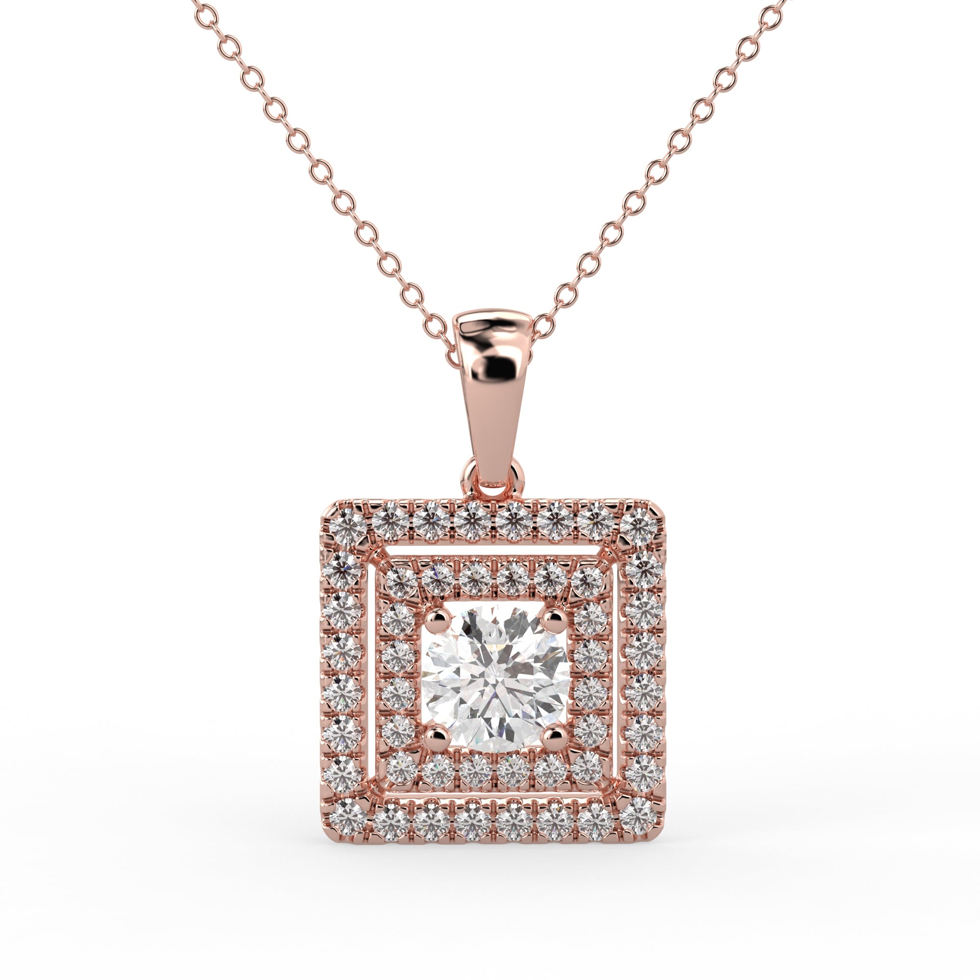 Starlight Mosaic Pendant Rose Gold