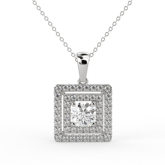 Starlight Mosaic Pendant White Gold