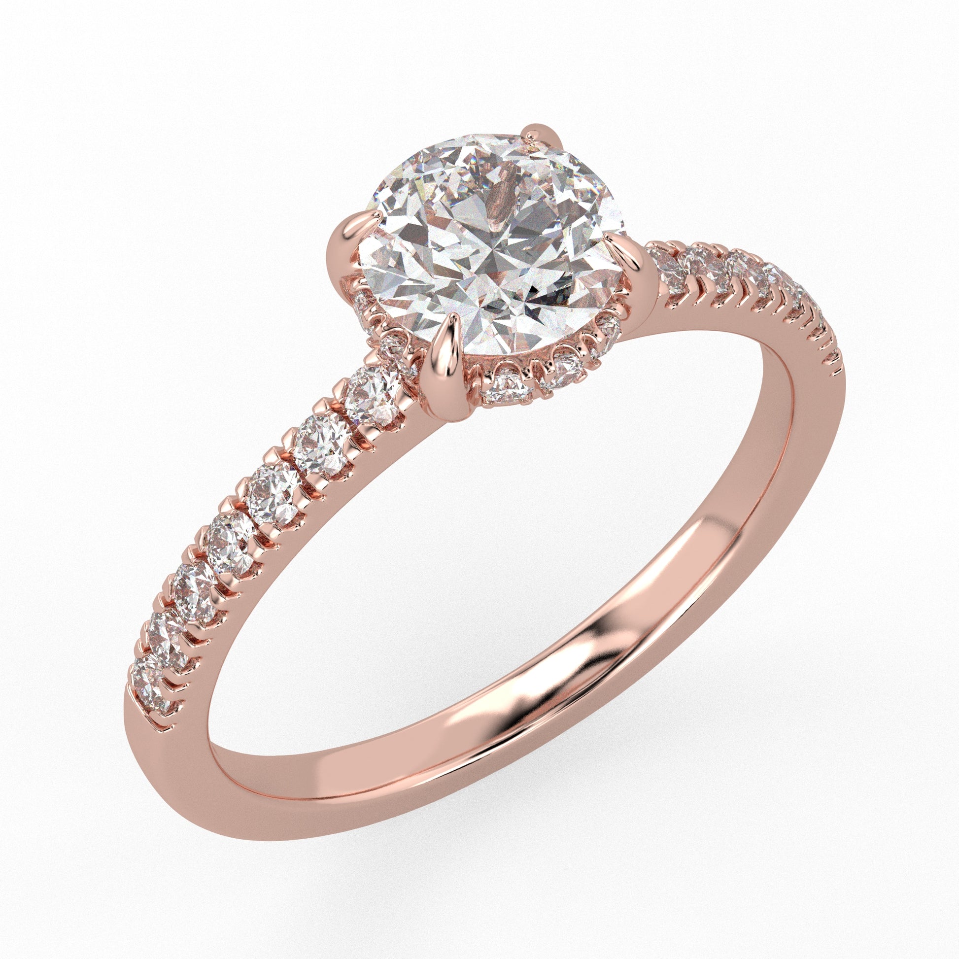 Eternal Radiance Solitaire Ring Rose Gold