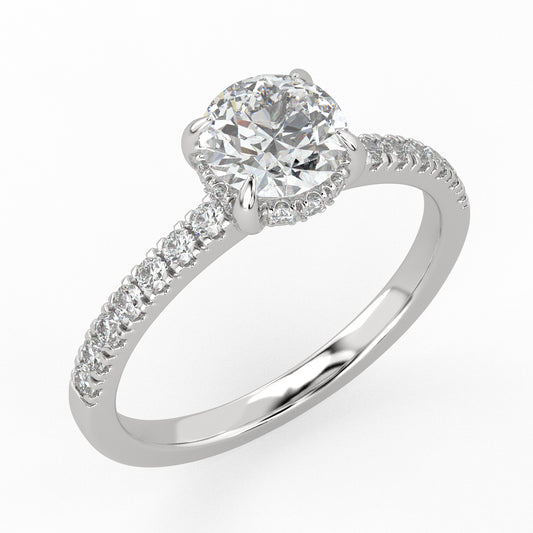 Eternal Radiance Solitaire Ring White Gold