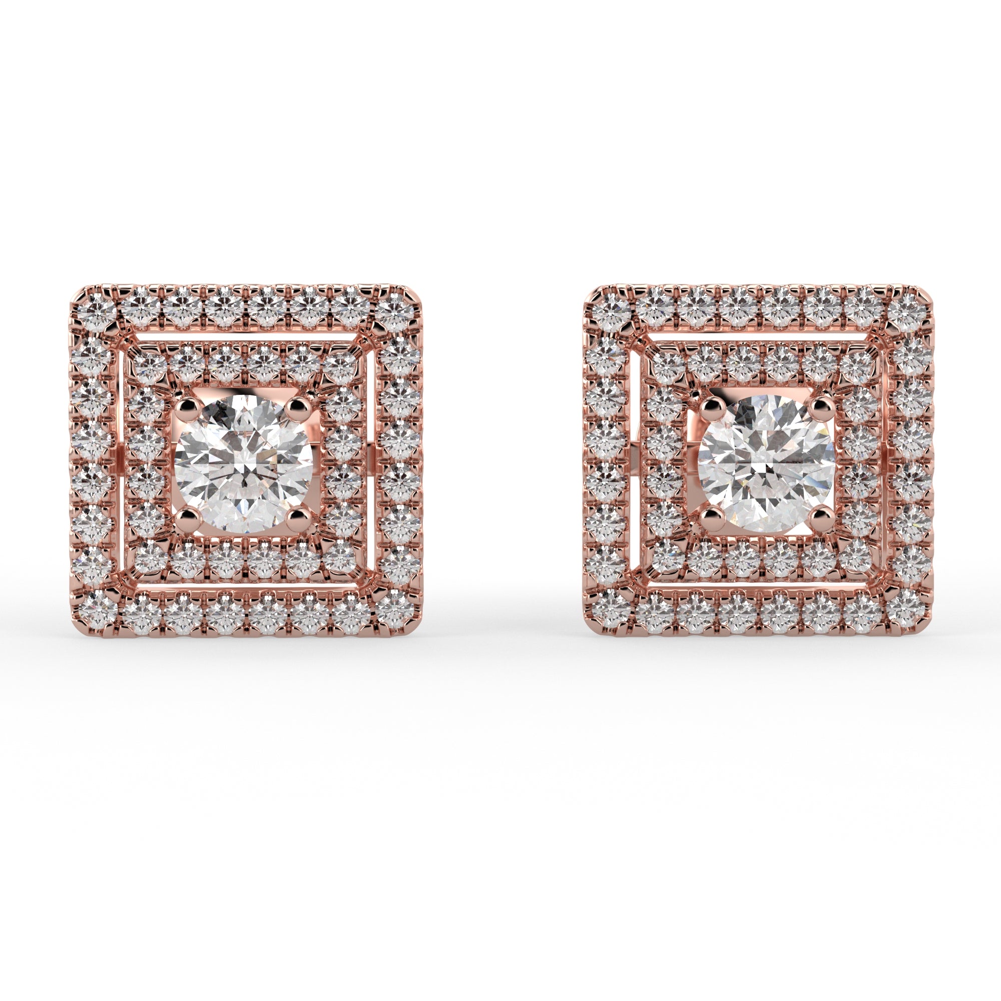 Starlight Mosaic Earrings Rose Gold