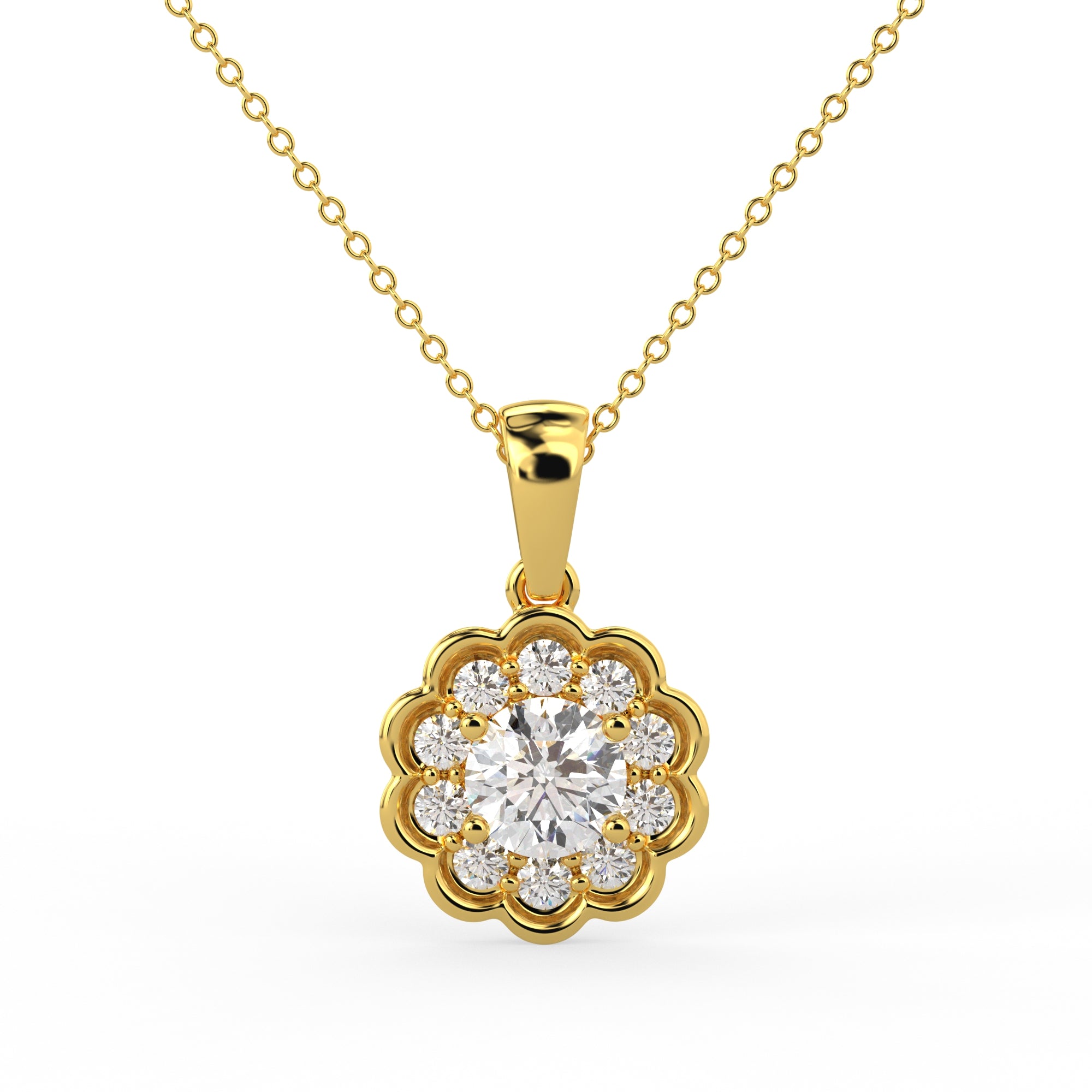 Eternal Bloom Pendant Yellow Gold