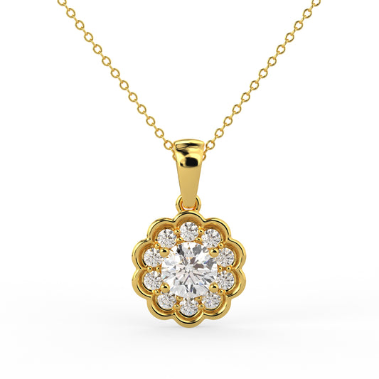 Eternal Bloom Pendant Yellow Gold