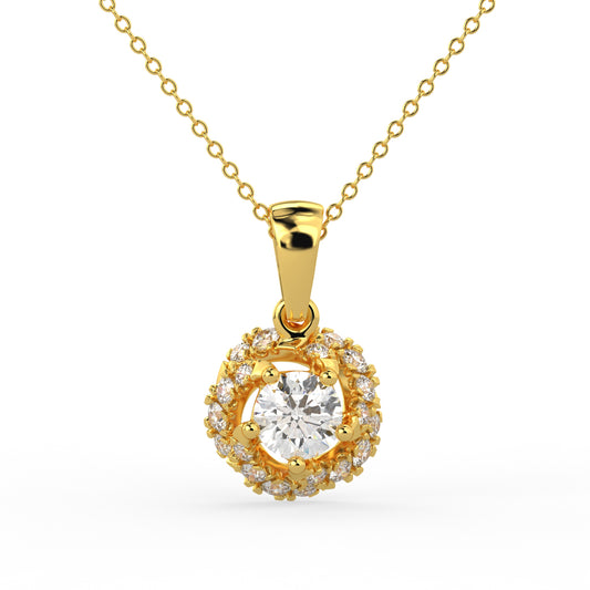 Celestial Spin Pendant Yellow Gold