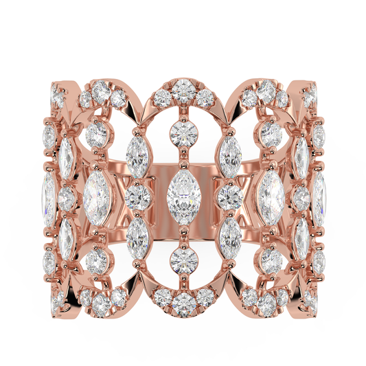 Tara Marquise Cocktail ring in indian diamond jewels