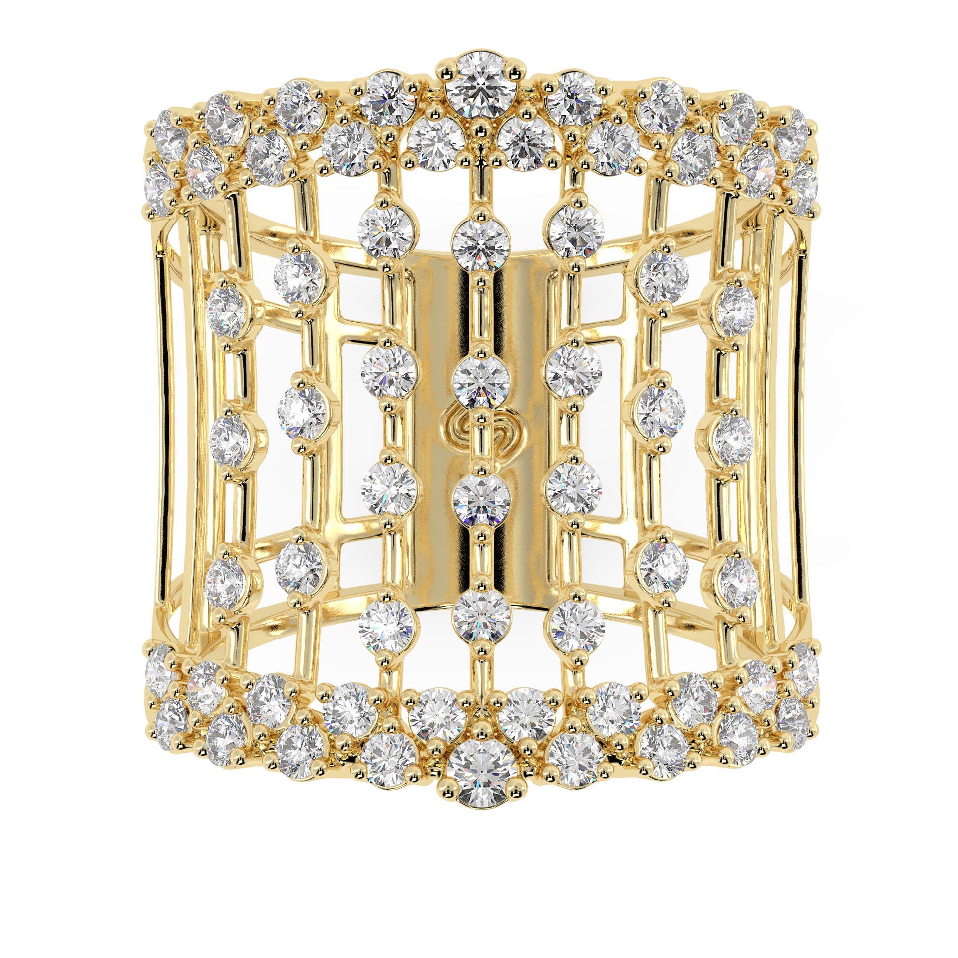Tara Round Cocktail Band in 14 carat gold