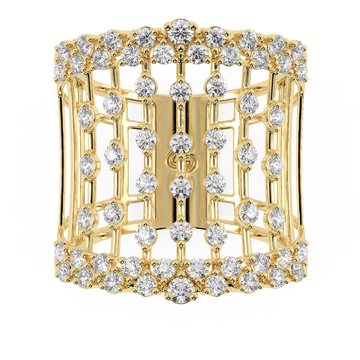 Tara Round Cocktail Band in 14 carat gold