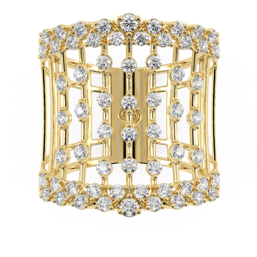 Tara Round Cocktail Band in 14 carat gold