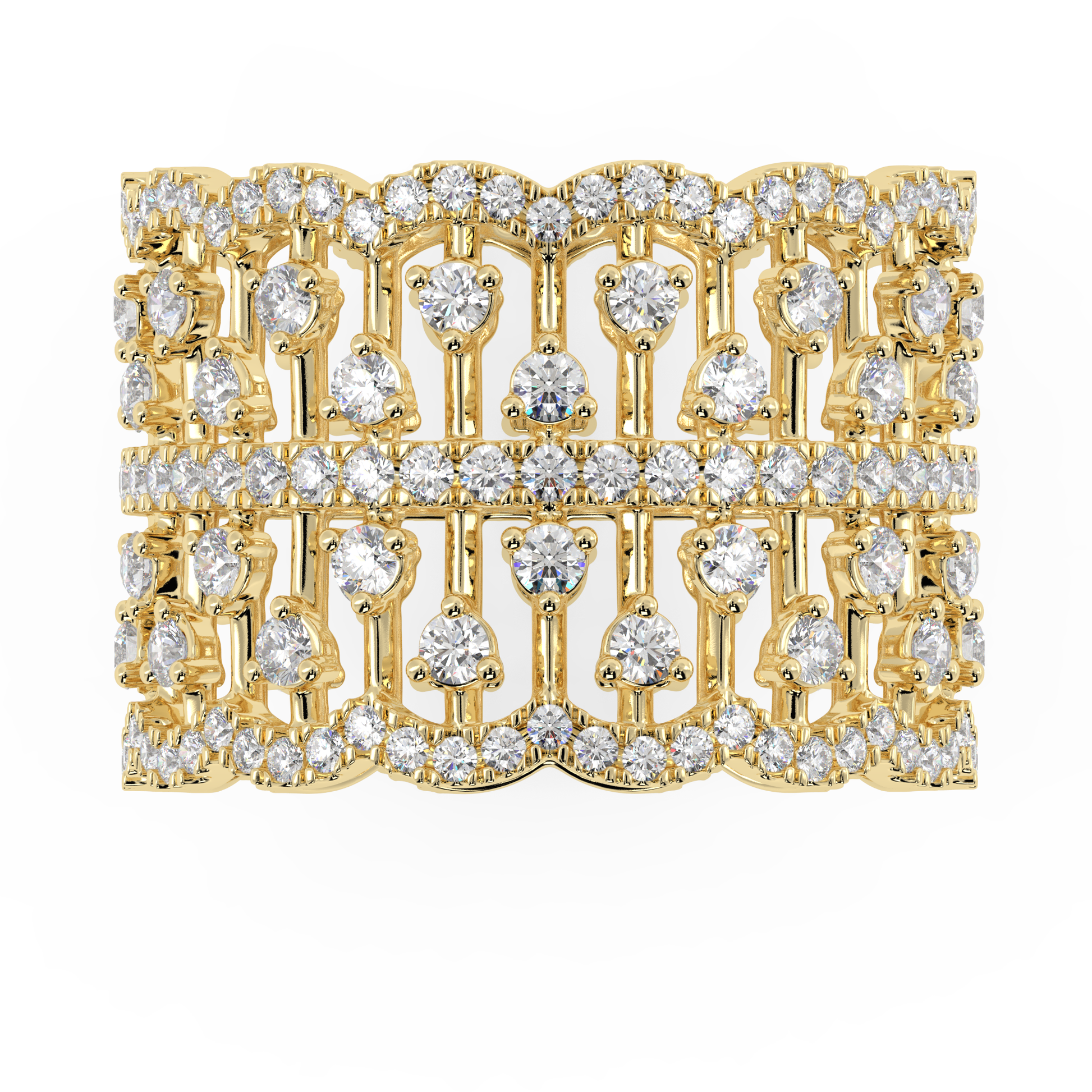 Tehr Round Cocktail Band ring for women