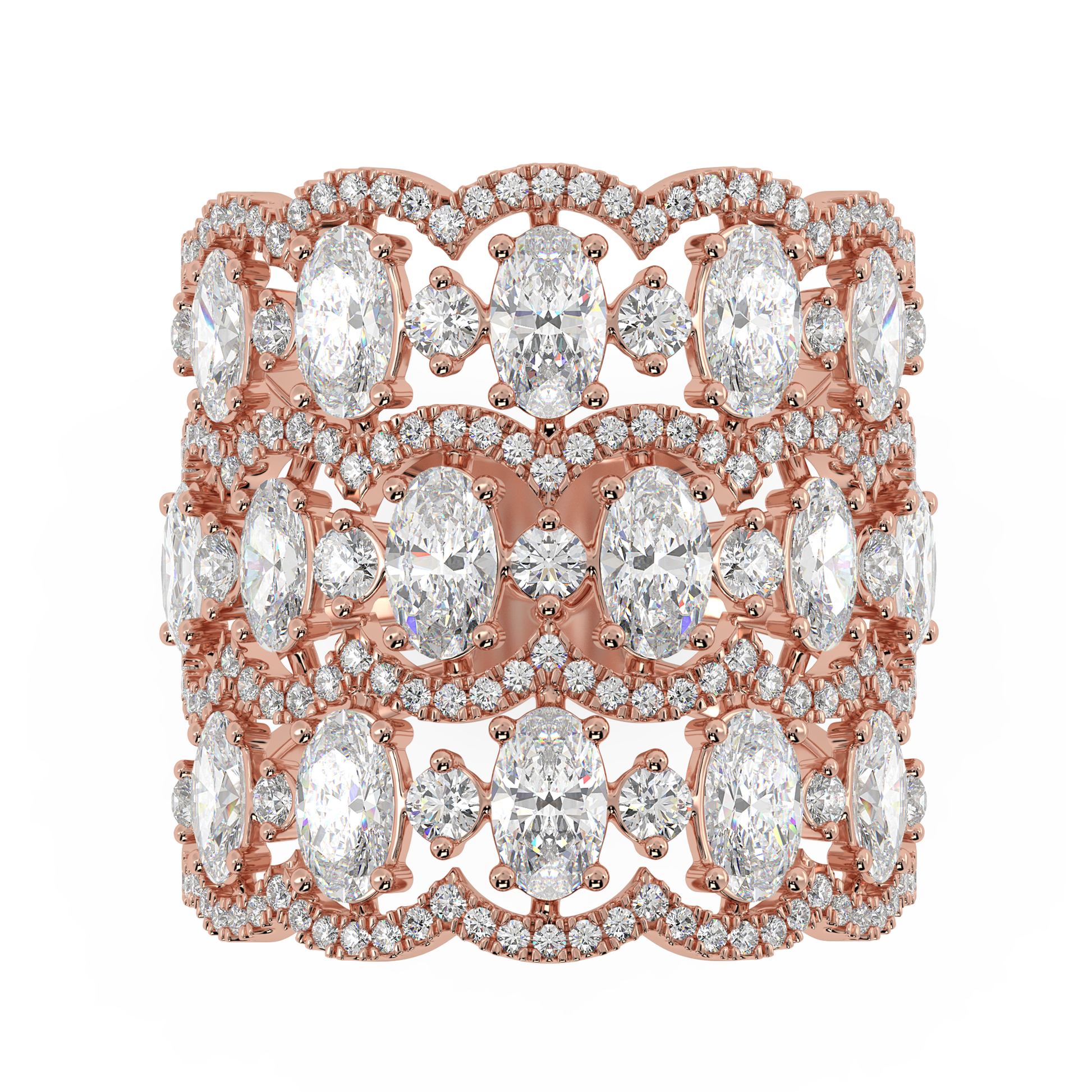 Telīvina Oval Cocktail Band in indian designer jewels