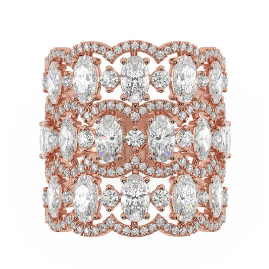Telīvina Oval Cocktail Band in indian designer jewels