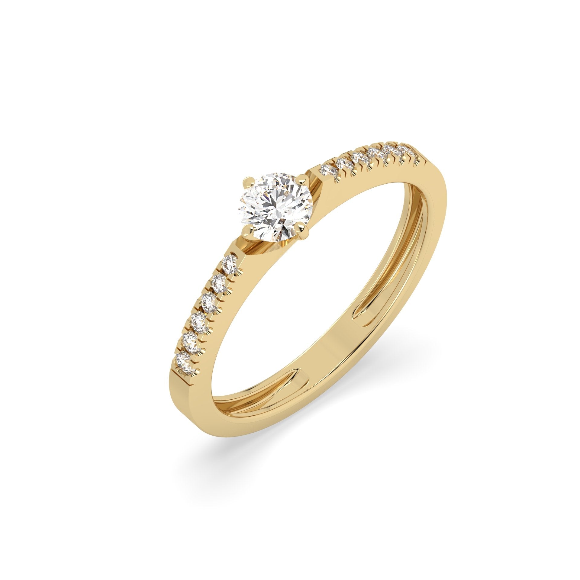 Twilight Bloom Ring in lab diamonds