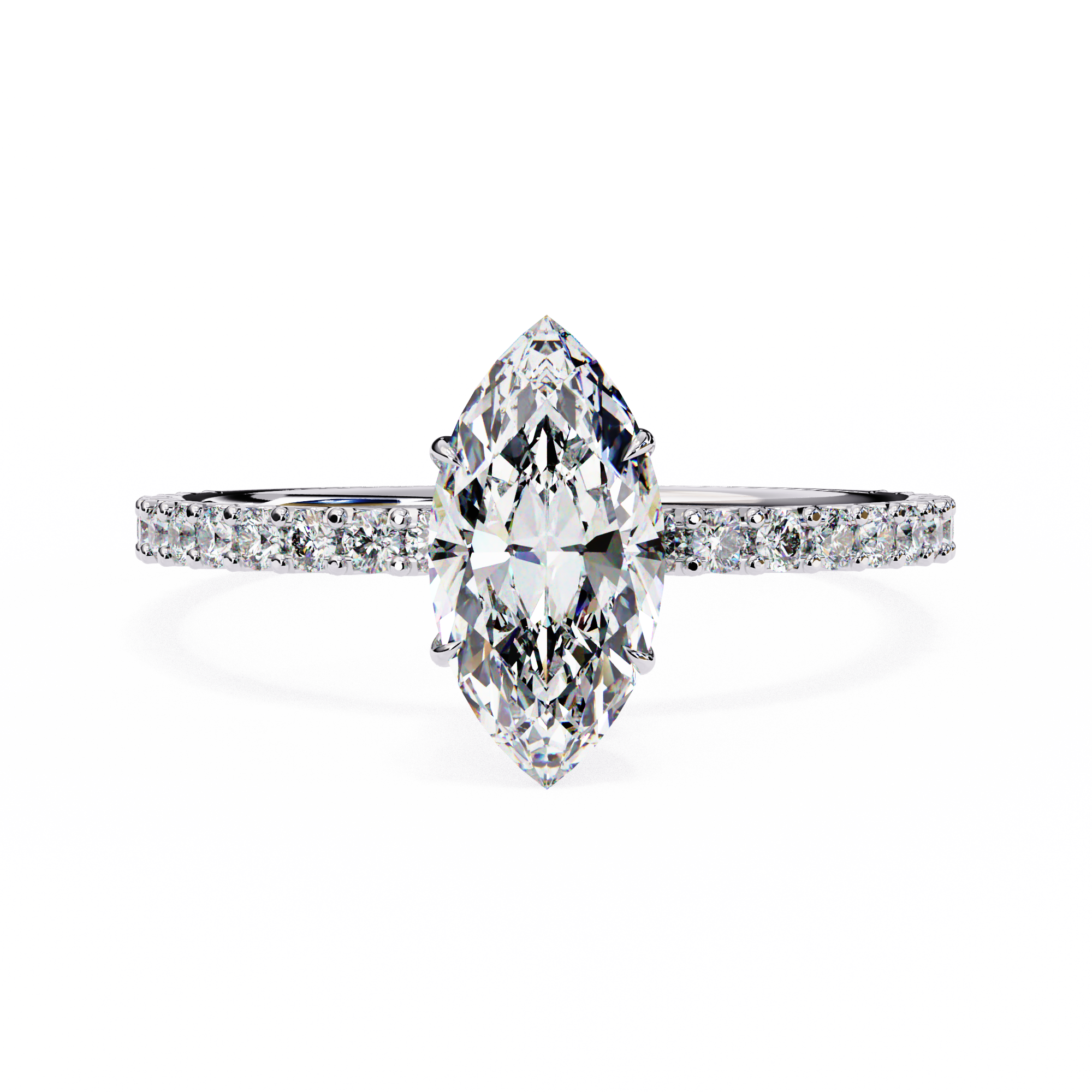 White Gold Marquise Ring