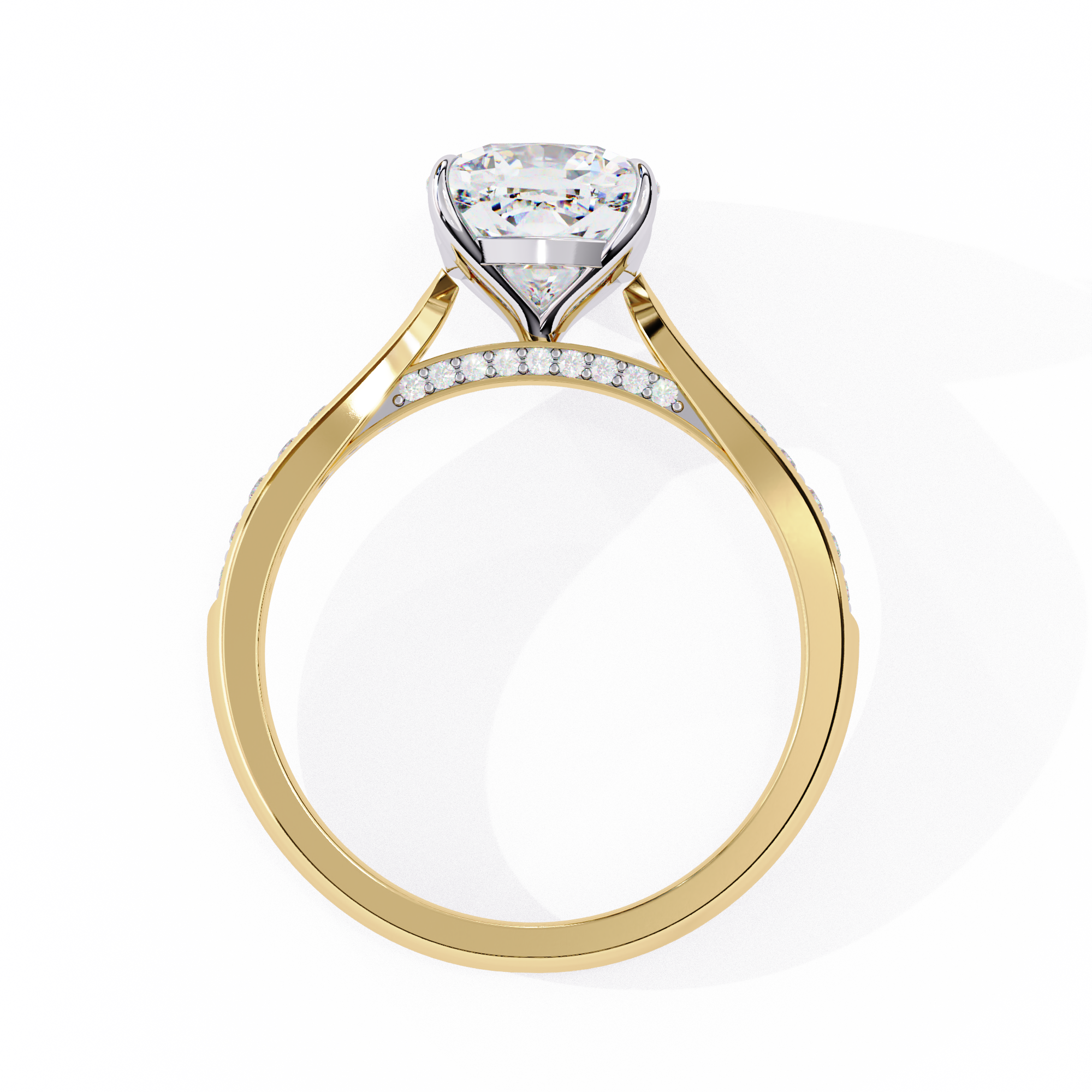 Yellow Cushion Cut Ring 2
