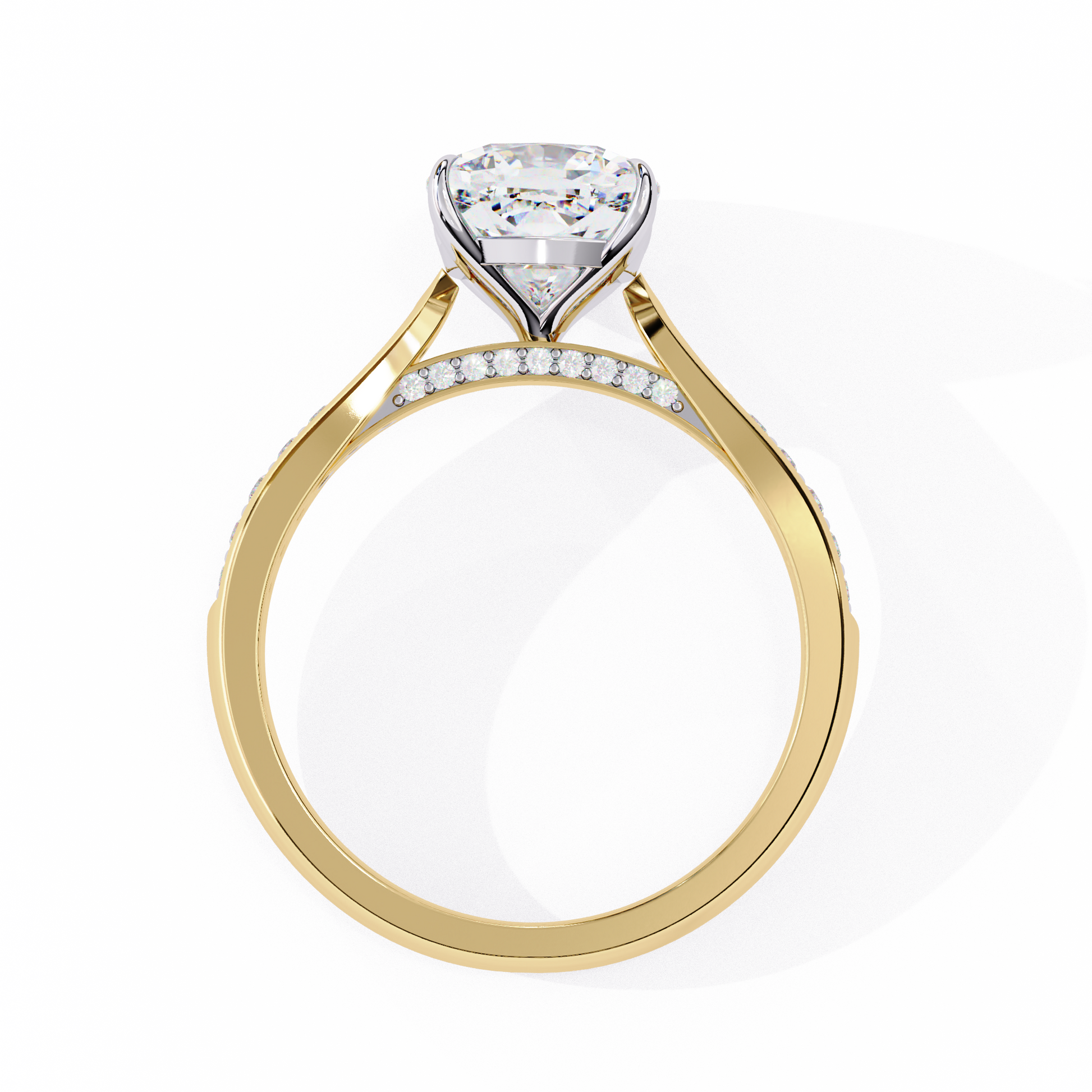 Yellow Cushion Cut Ring 2