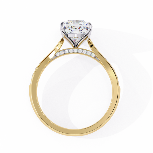 Yellow Cushion Cut Ring 2