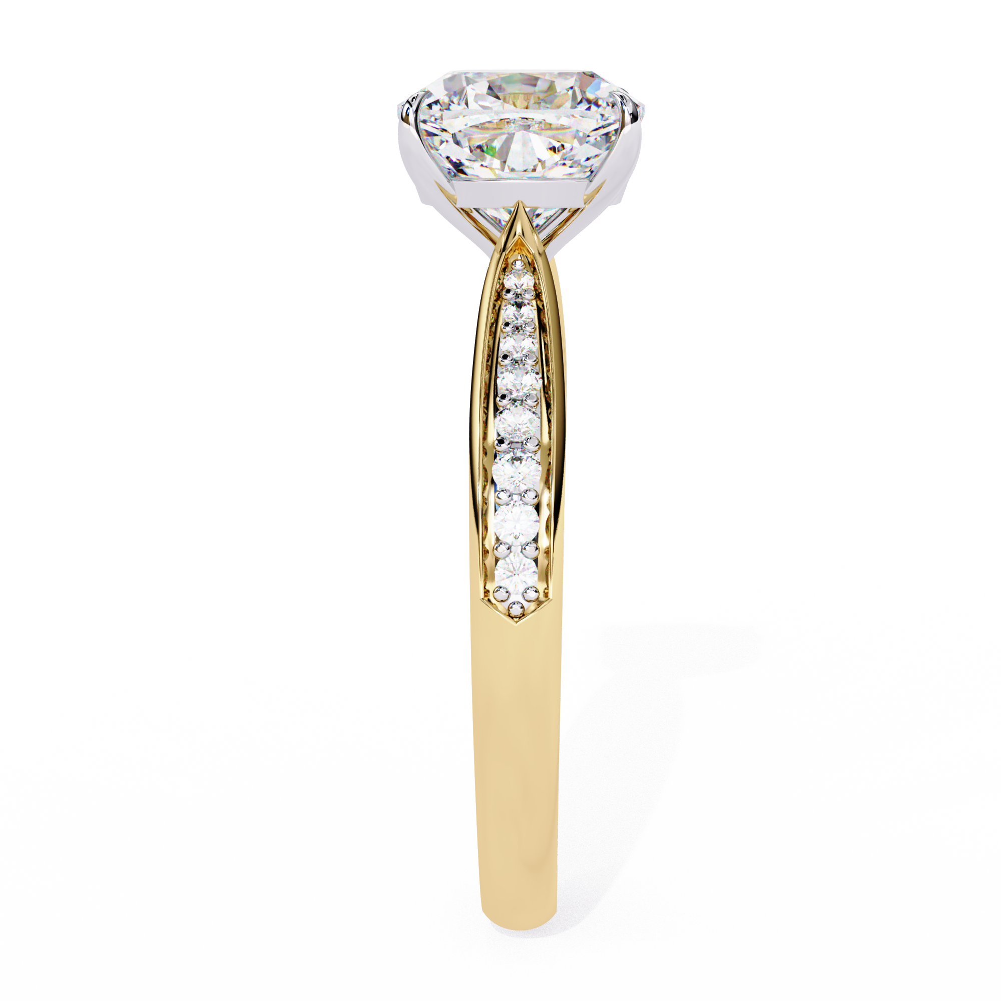 Yellow Cushion Cut Ring 3