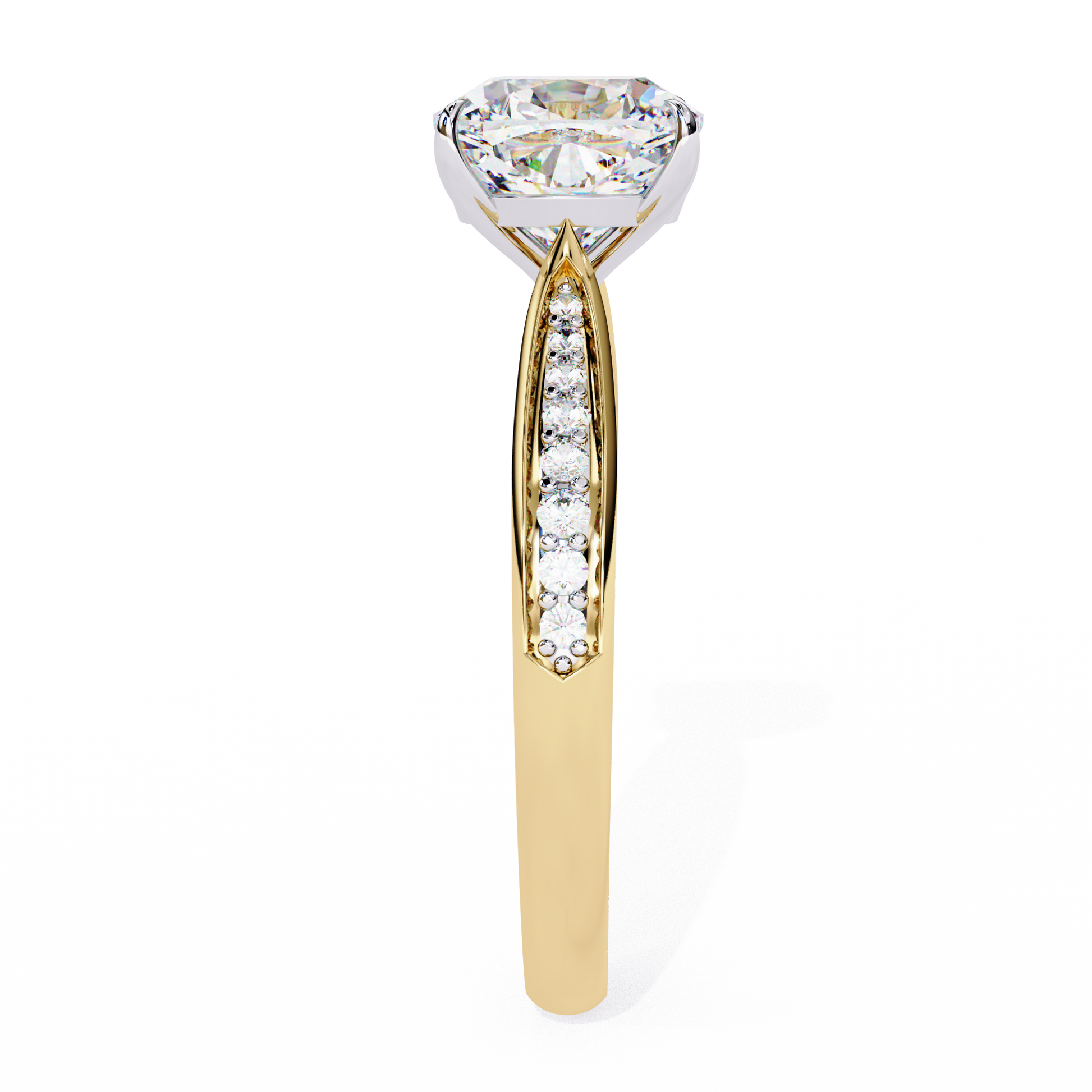 Yellow Cushion Cut Ring 3