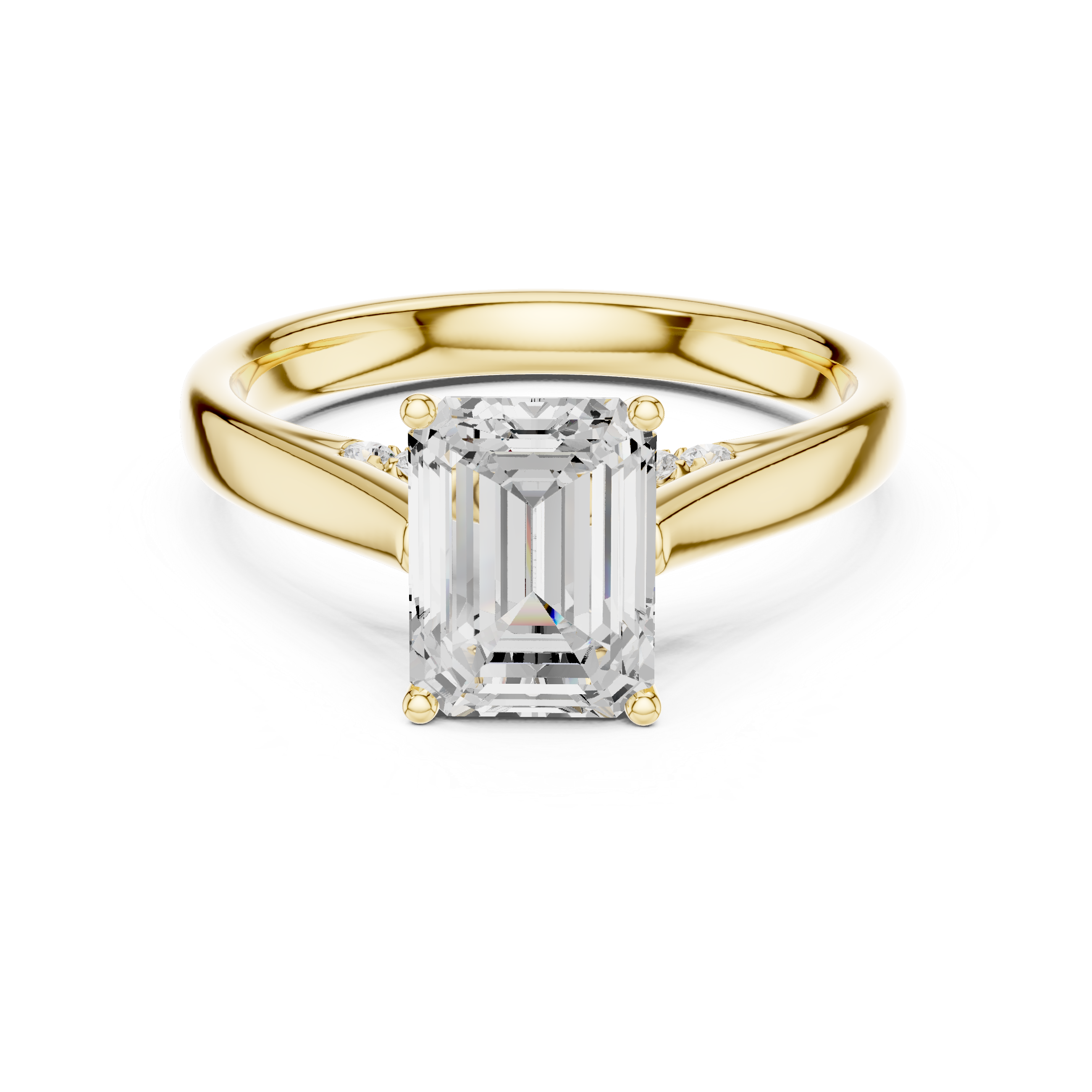 Yellow Gold Emerald Ring