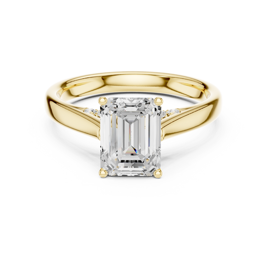 Yellow Gold Emerald Ring