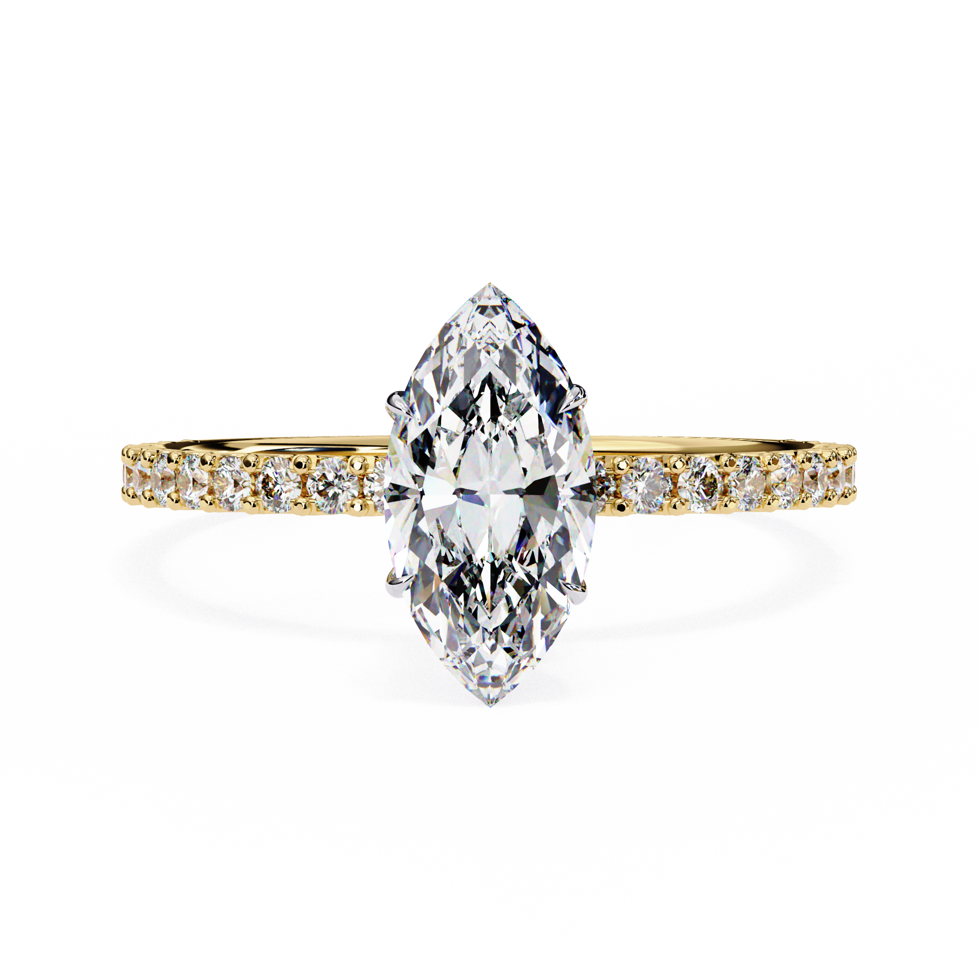 Yellow Gold Marquise Ring