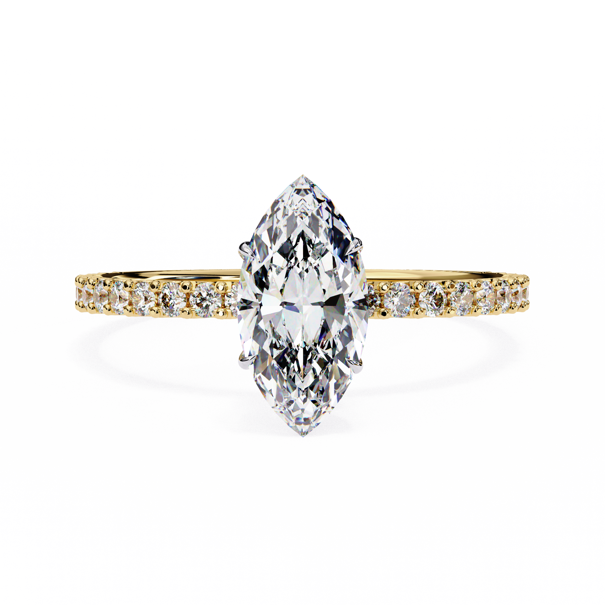 Yellow Gold Marquise Ring